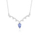 Collana in argento con Zaffiro Ceylon Blu (non riscaldato)