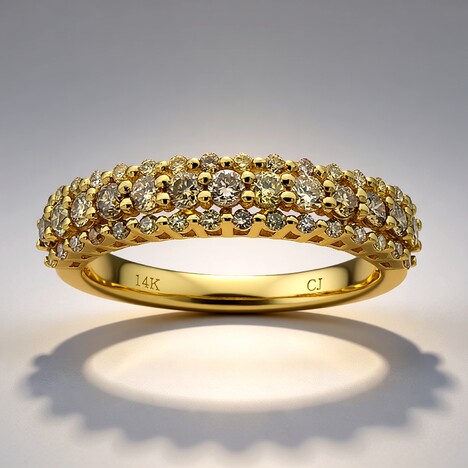 Anello in oro con Diamante Fancy SI2 (CIRARI)