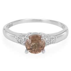 Cuprian Tourmaline Silver Ring