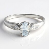 Anillo en plata con Turmalina