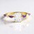 Bague en argent et Topaze blanche