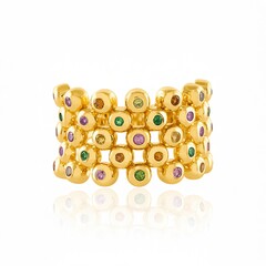 Anillo en plata con Turmalina rosa de Brasil (de Melo Essence)