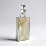 Ciondolo in argento con Legno Fossile (Bali Barong)