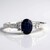 Anello in oro con Zaffiro Ceylon Blu