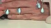 Zilveren ring met een larimar (KM by Juwelo)
