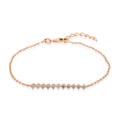 VS1 Argyle-Rose de France-Brillant-Silberarmband