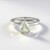 Anello in argento con Ametista Verde