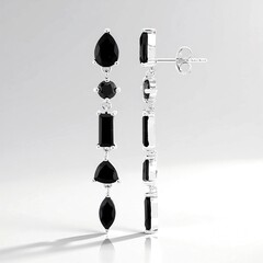 Orecchini in argento con Onice Nero