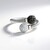 Anello in argento con Spinello Nero (SUHANA)