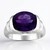 Anello in argento con Ametista Zambiana