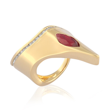 Madagascar Ruby Silver Ring (de Melo)