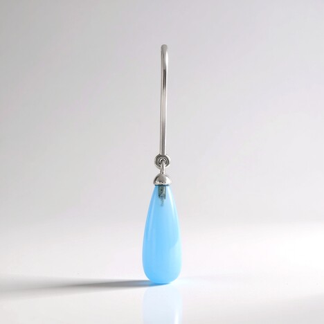 Ciondolo in argento con Onice Blu (MONOSONO COLLECTION)