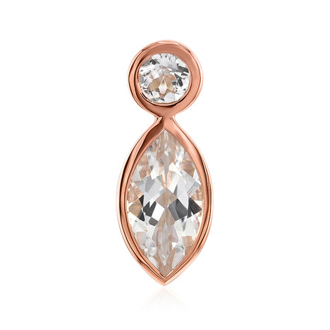 Mexikanischer Pinkfarbener Danburit-Goldanhänger