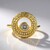 Anello in oro con Diamante Champagne I2 (Ornaments by de Melo)