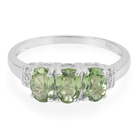 Russischer Apatit-Silberring