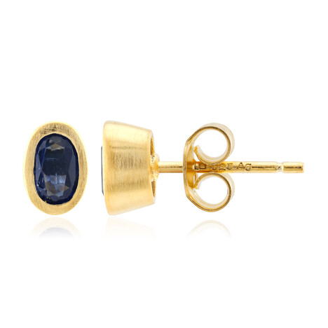 Boucles d'oreilles en argent et Kyanite du Népal