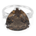 Zilveren ring met een rookkwarts