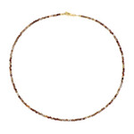 Collana in argento con Zircone Cognac