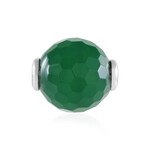 Zilveren hanger met een Groene onyx (MONOSONO COLLECTION)
