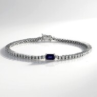 Bracciale in argento con Iolite
