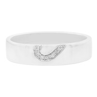 I1 (I) Diamond Silver Ring