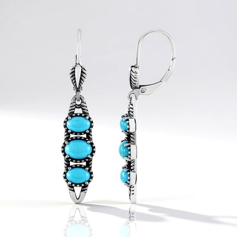 Orecchini in argento con Turchese Sleeping Beauty (Desert Chic)