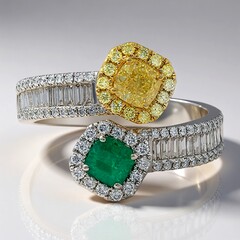 Anello in oro con Smeraldo Colombiano (CIRARI)