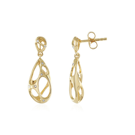 I2 (J) Diamant-Silberohrringe