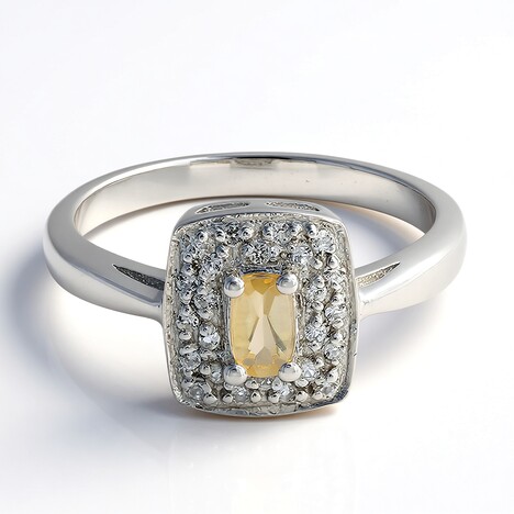 Anello in argento con Pietra del Sole Lunare