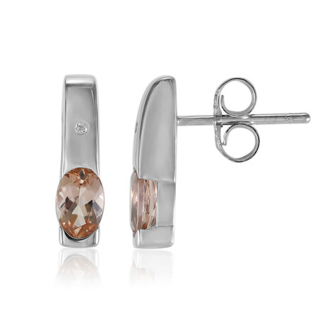 Ouro Preto-Kaiserlicher Topas-Silberohrringe