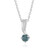 I3 Blue Diamond Silver Pendant