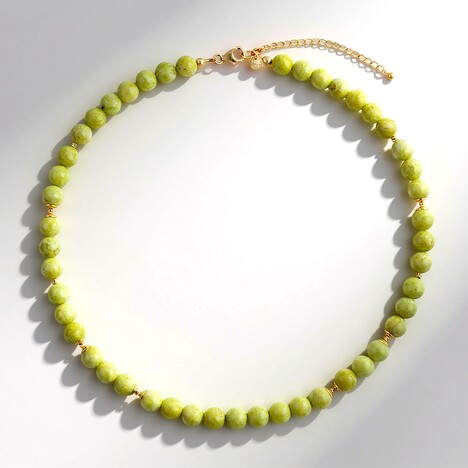 Collana in argento con Opale Pistacchio