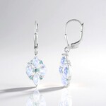 Orecchini in argento con Pietra di Luna Blu (KM by Juwelo)