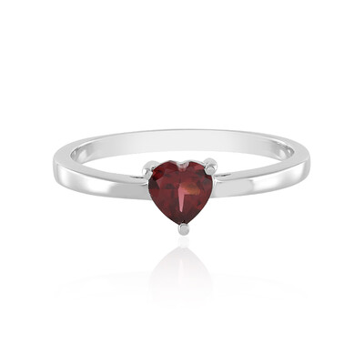 Anello in argento con Granato Mozambico