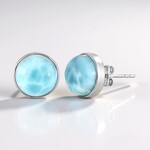 Orecchini in argento con Larimar