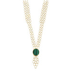 Malachit-Silbercollier (Ornaments by de Melo)