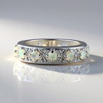 Anello in argento con Opale di Welo