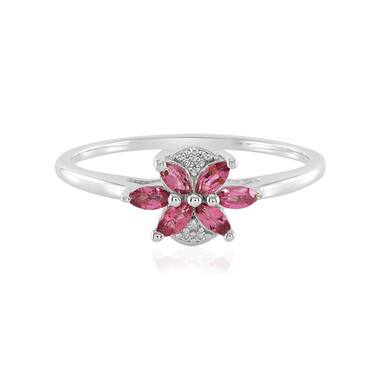 Brasilianischer Pinkfarbener Turmalin-Silberring