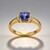 Anello in oro con Tanzanite AAA