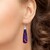 Pendientes en plata con Turquesa púrpura cuprífera
