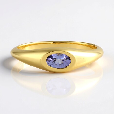 Anello in argento con Tanzanite