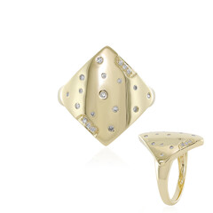 Anello in oro con Diamante SI2 (H) (de Melo)
