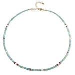 Edelstein-Silberhalskette (Riya)