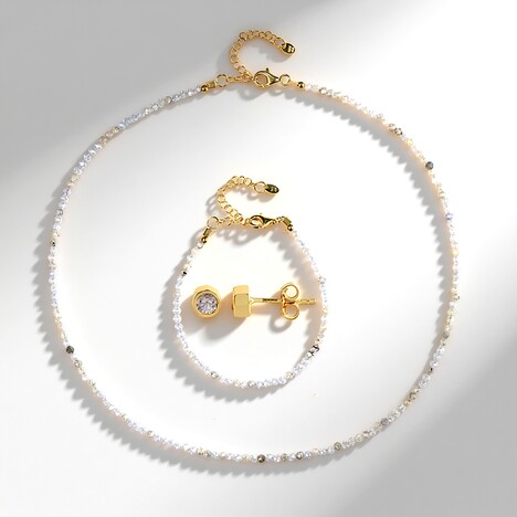 Parure in argento con Zircone