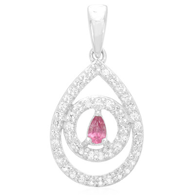 Pendentif en argent et Tourmaline rose