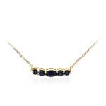 Blauer Saphir-Goldcollier
