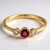 Anello in oro con Rubino Mozambico AAA