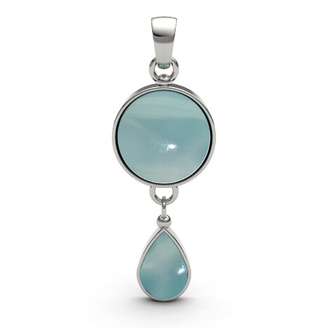 Larimar-Silberanhänger