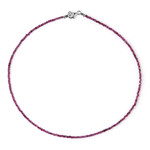 Collar en plata con Rubí de Mozambique (Riya)