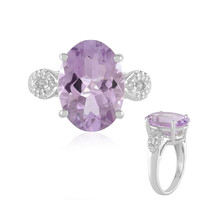 Lavendel-Amethyst-Silberring